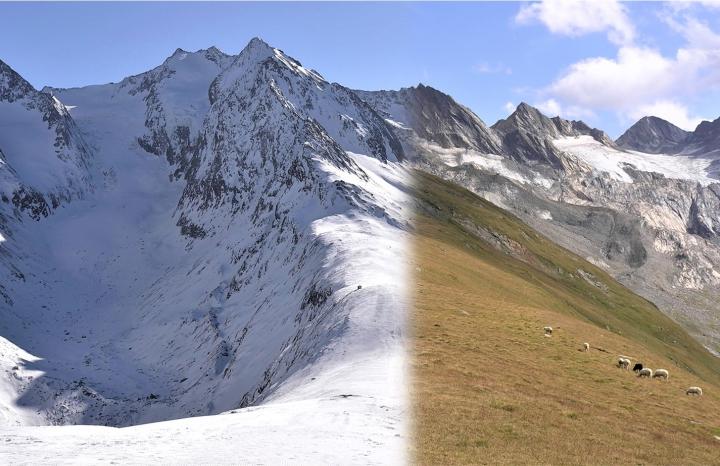 Durch den Klimawandel in den Alpen verursachte Schneeschmelze löst abrupte saisonale Veränderungen aus