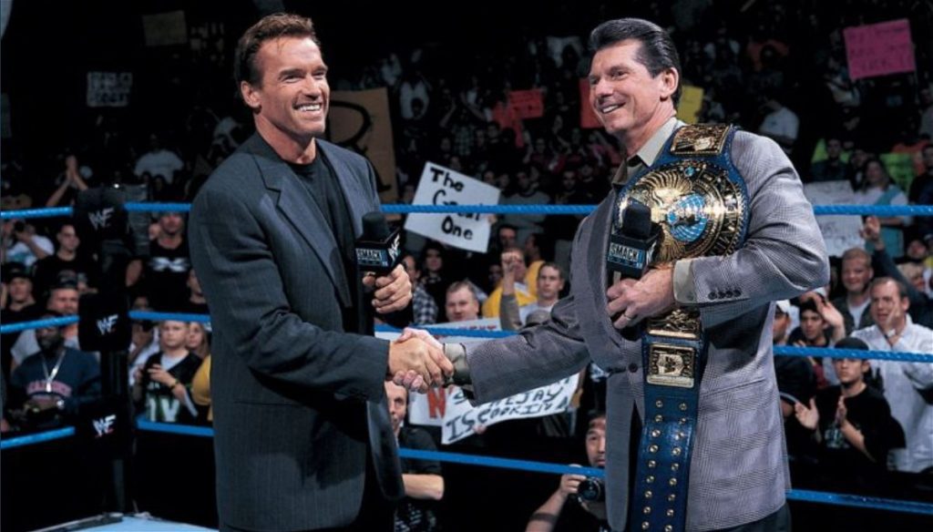 „Eines Tages“: Arnold Schwarzenegger hat die Zukunft der WWE genau vorhergesagt, drei Jahre bevor Vince McMahon in den Ruhestand ging